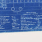 Milwaukee Electric Plan & Elevation Cars 800-899 Trolley Blueprint 1929 11"