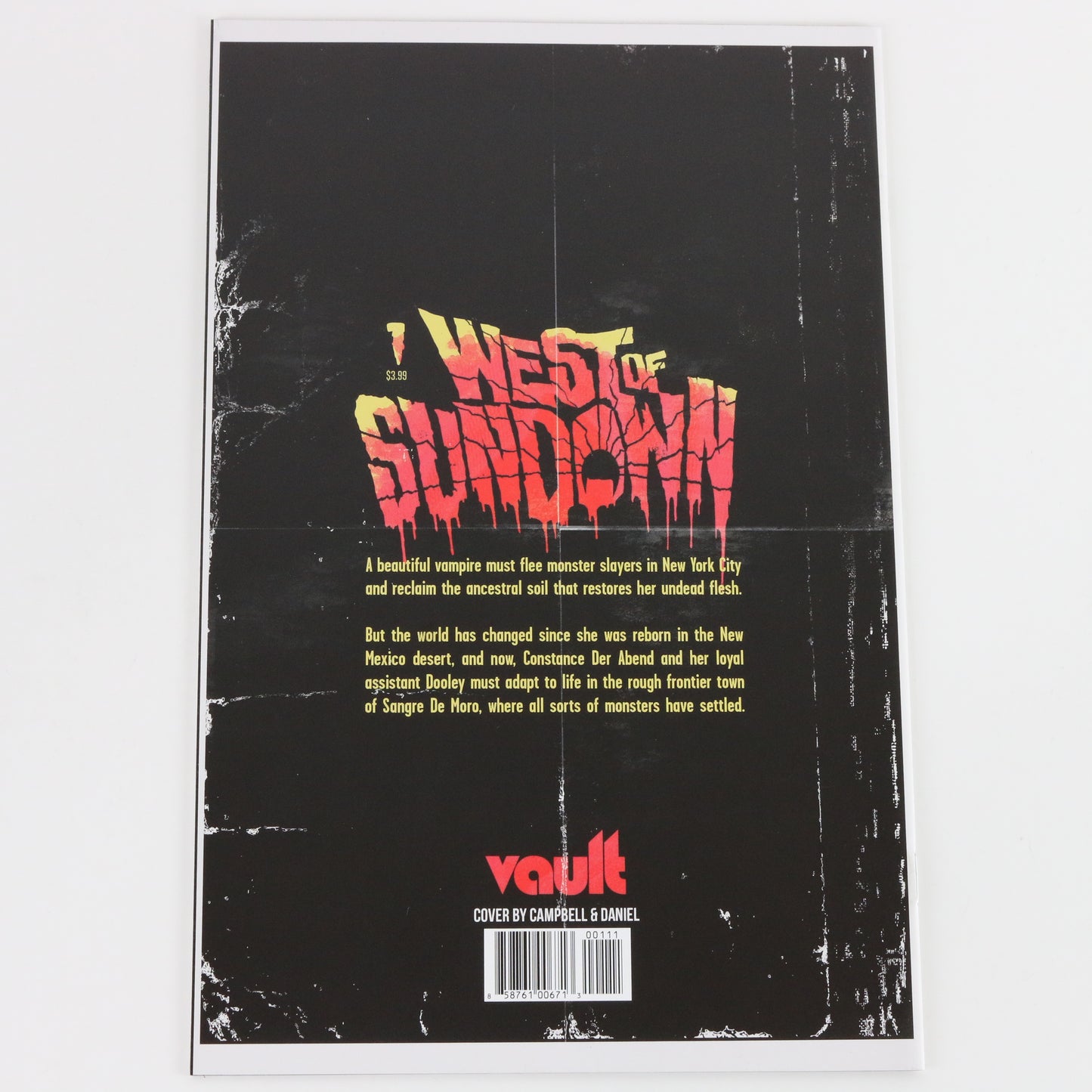 West Of Sundown Issue #1 Vault Campbell Daniel 1st Print NM COVER A Comic