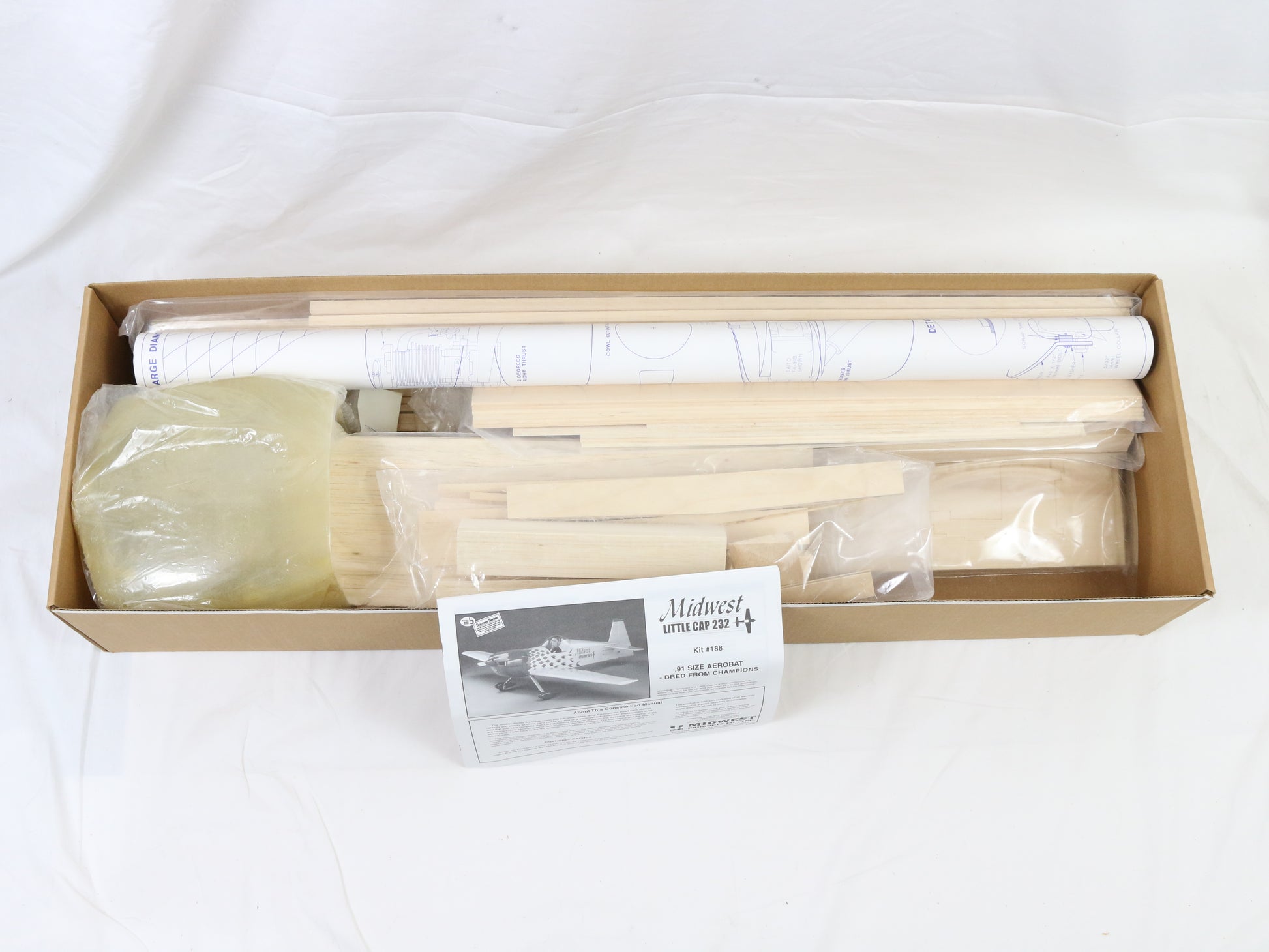 Midwest Products Little Cap 232 .91 21% Scale 62" Wingspan RC Plane Kit