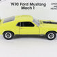 1970 Ford Mustang Mach 1 Fastback Yellow Black Danbury Mint 1:24 Diecast Model