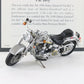 1990 Harley Davidson Fat Boy Gray Franklin Mint 1:24 Diecast Model Motorcycle
