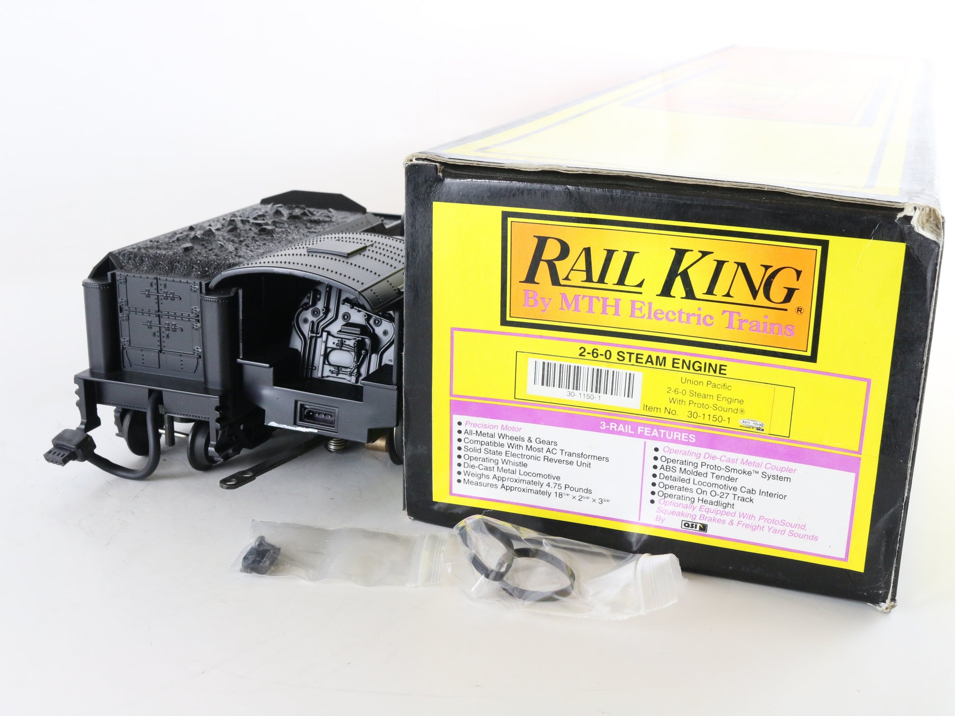 MTH Rail King O 30-1150-1 Union Pacific UP #5646 2-6-0 Steam Loco & Tender