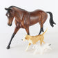 Breyer Protocol Strapless Set with 2 Dogs Foxhound & Sheepdog Traditional Horse