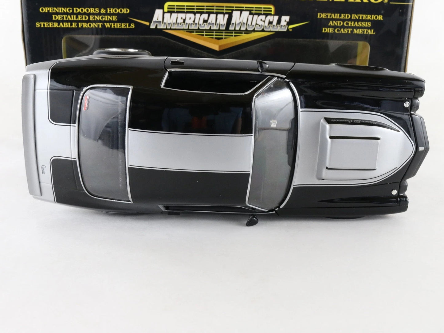 1970 Chevy Camaro Phase III Black ERTL American Muscle 1:18 Diecast Model 32810