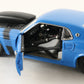 1969 Ford Mustang Boss Nine Pro Street Blue Black Danbury Mint 1:24 Model Car
