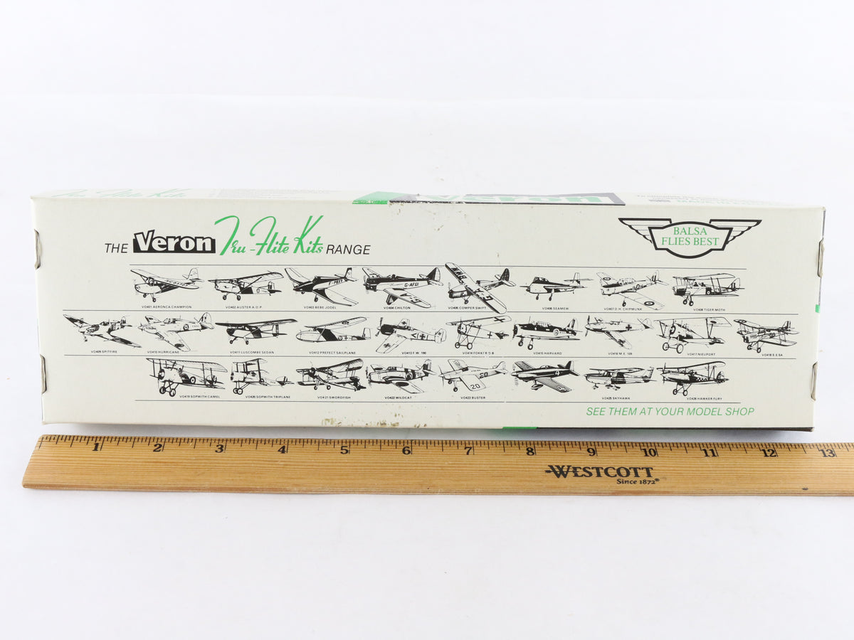 Vintage Hawker Hurricane Veron V0410 British Fighter Plane Wood Model Kit