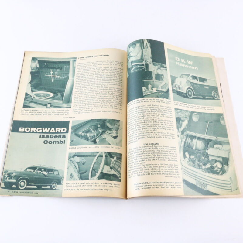 Motor Trend Detroits 59 Cars September 1958 VINTAGE AUTOMOBILIA MAGAZINE