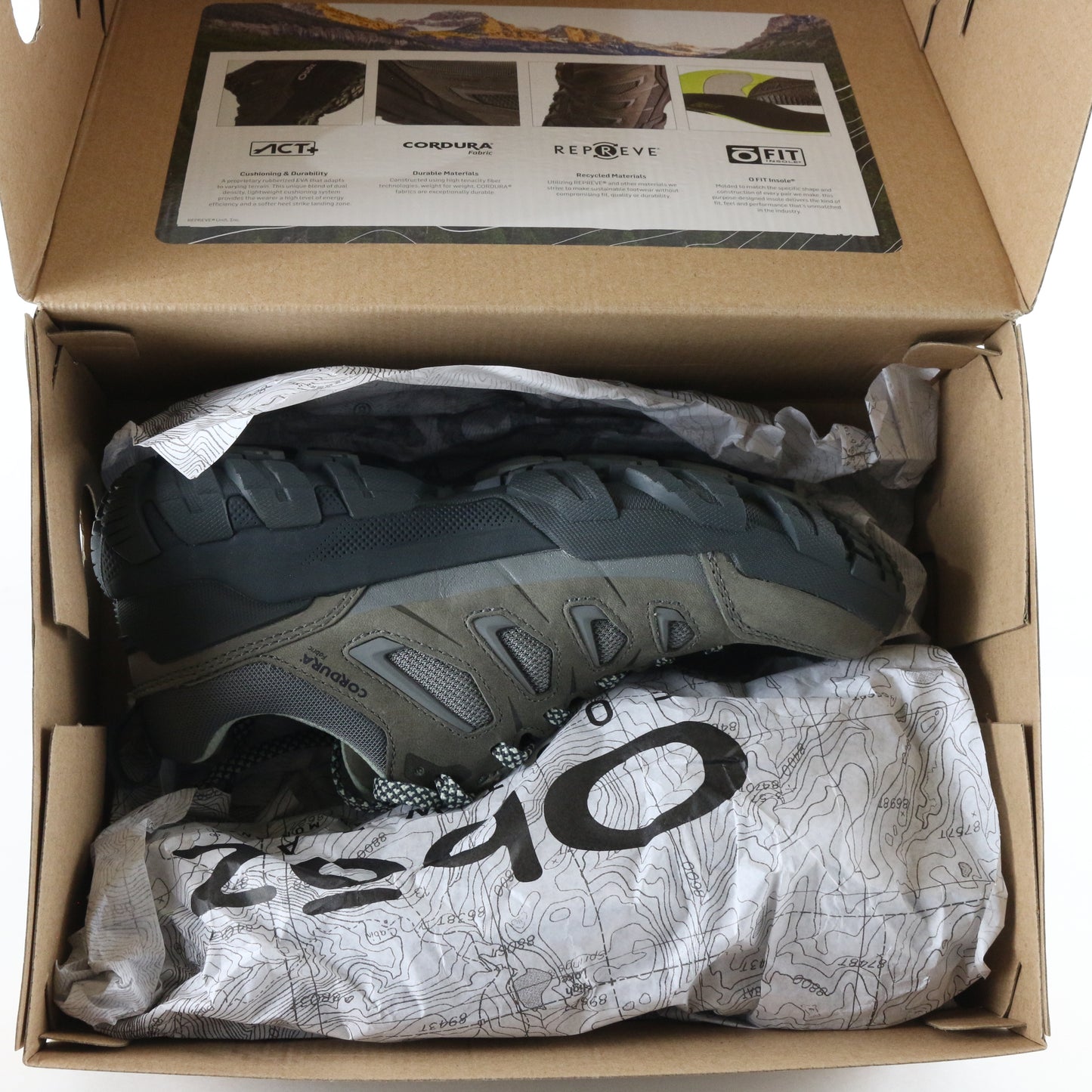 Oboz Sawtooth X Low B-dry Womens Hazy Gray Waterproof Hiking Boots Size 6 USA