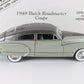 1948 Buick Roadmaster Coupe Green Gray Danbury Mint 1:24 Diecast Model Car