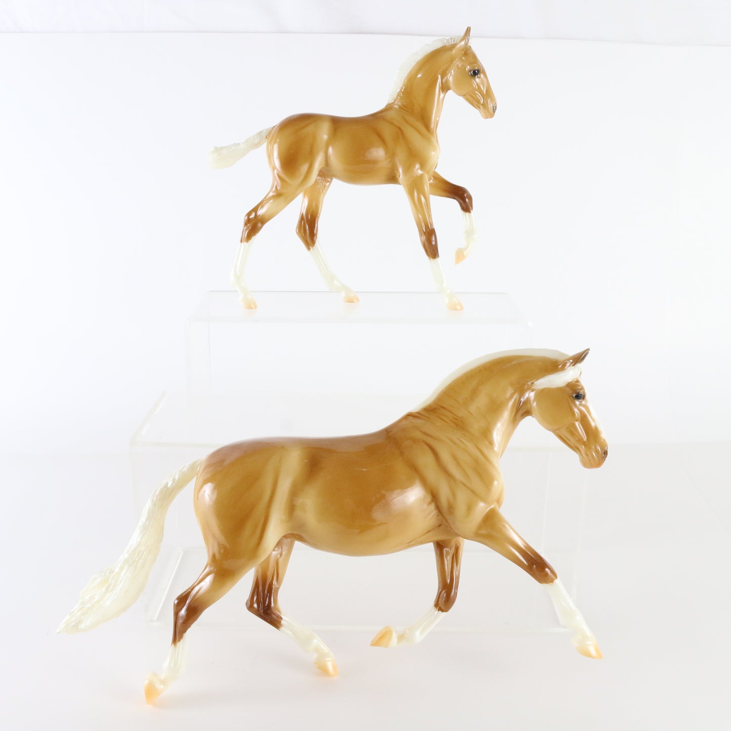 Breyer Poppy & Ollie Andalusian Mare & Foal Vintage Club Palomino Glossy 250 LE