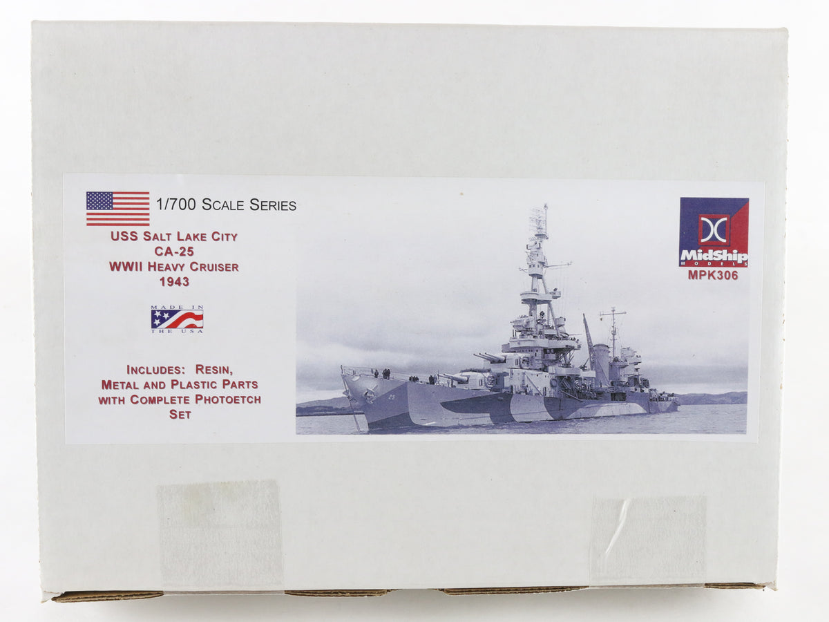 USS Salt Lake City CA-25 1943 WW2 Heavy Cruiser Midship 1:700 MPK306 Resin Kit
