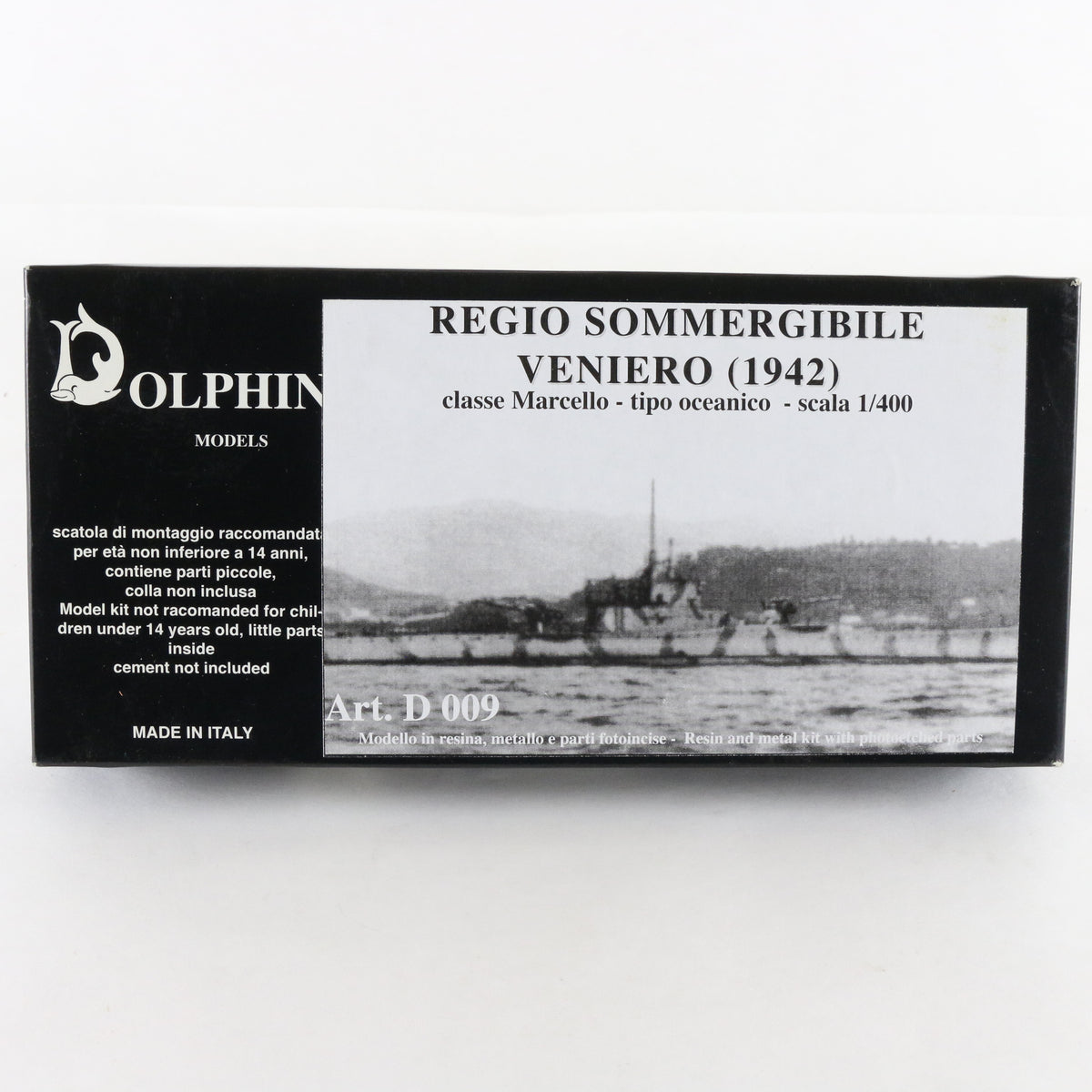 Regia Sommergibile Veniero 1942 Dolphin 1:400 Submarine Resin Kit