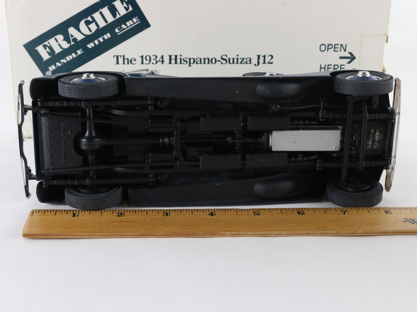 1934 Hispano Suiza J12 Blue White Cars Golden Age Danbury Mint 1:24 Diecast