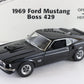 1969 Ford Mustang Boss 429 Raven Black Fastback Danbury Mint 1:24 Diecast 
