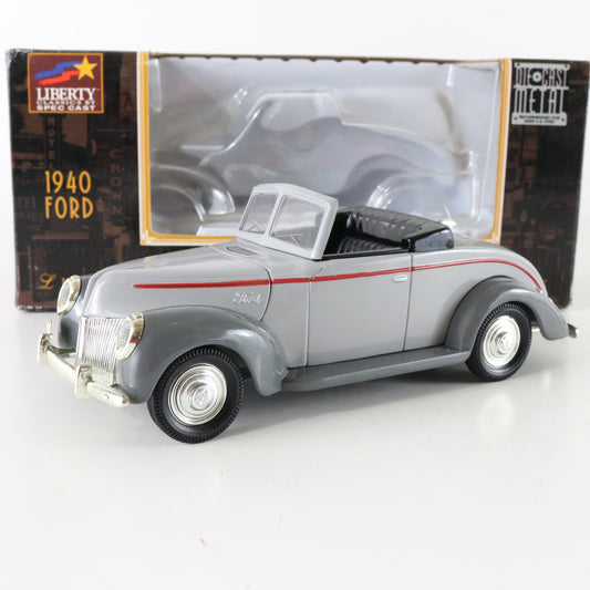 1940 Ford Convertible Gray & Black Liberty Classics 1:25