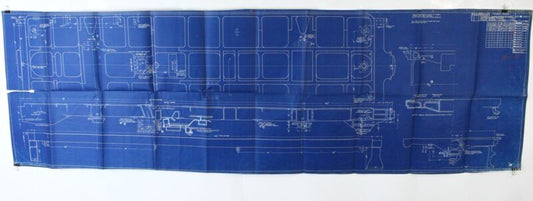 American Locomotive Company 850S26800 Train Blueprint Tender Frame 83"