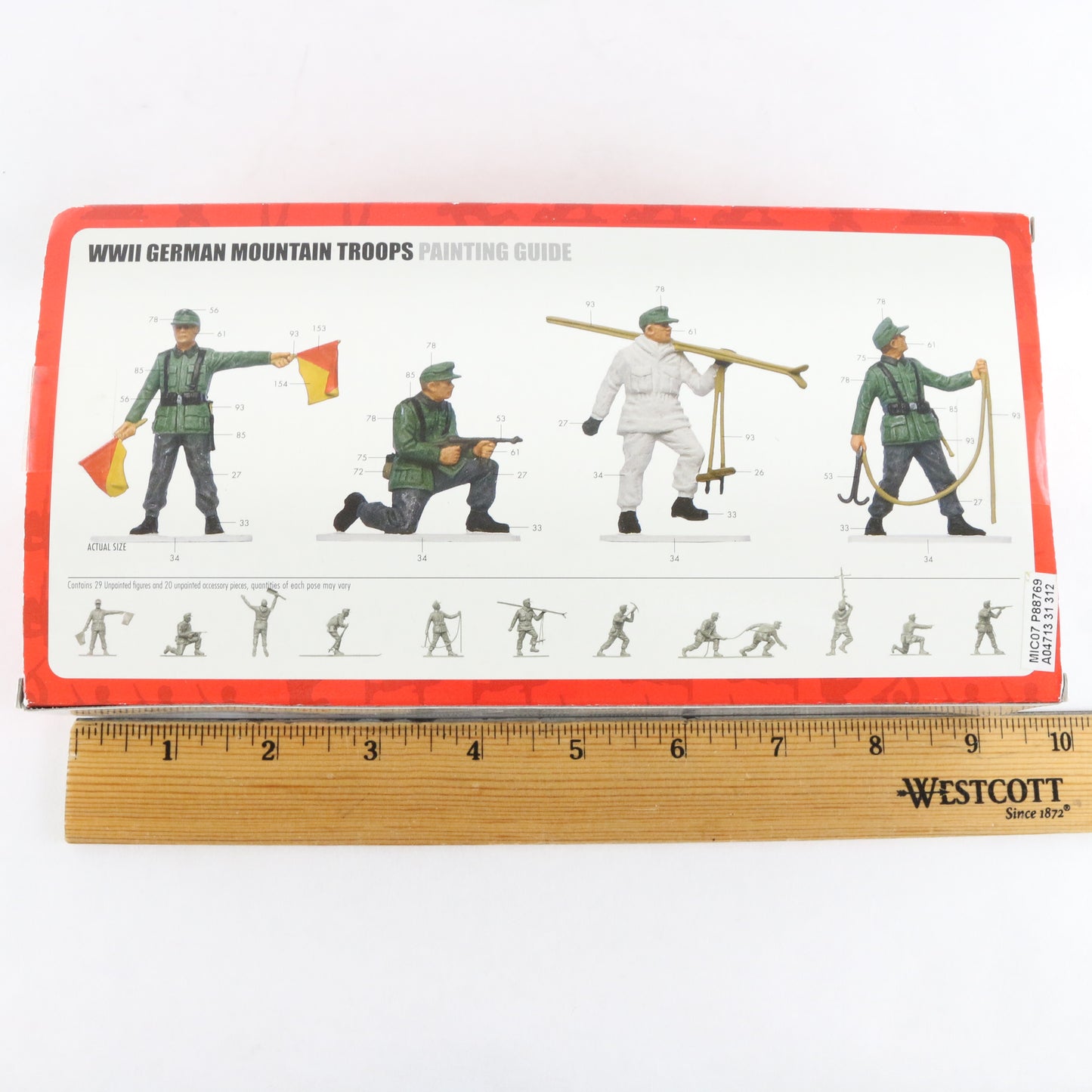 German Mountain Troops WWII Soldiers Airfix 1:32 A04713 Plastic Model Figures
