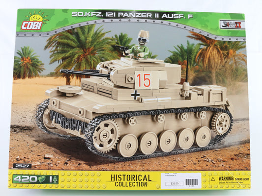 Sd.kfz 121 Panzer II Ausf F Light Tank German WW2 Historical Cobi 2527