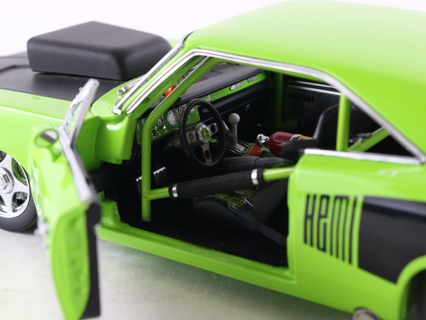 1969 Dodge Charger HEMI Pro Street Green Dragster Danbury Mint 1:24 Model Car