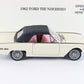 1962 Ford Thunderbird White Black Danbury Mint 1:24 Diecast Model Car