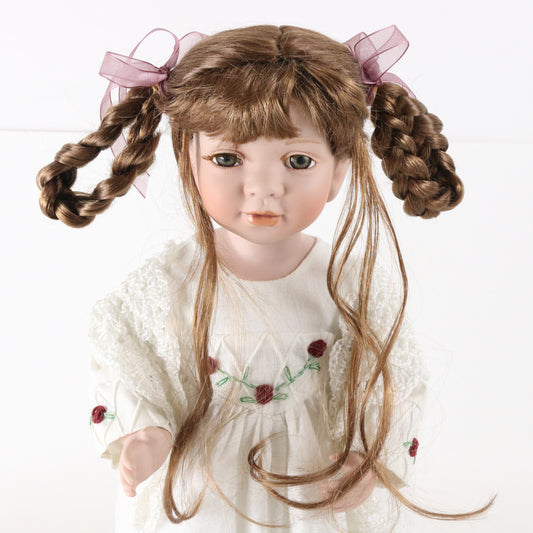 Emily Seymour Mann White Dress Large 16.5" Porcelain Girl Doll