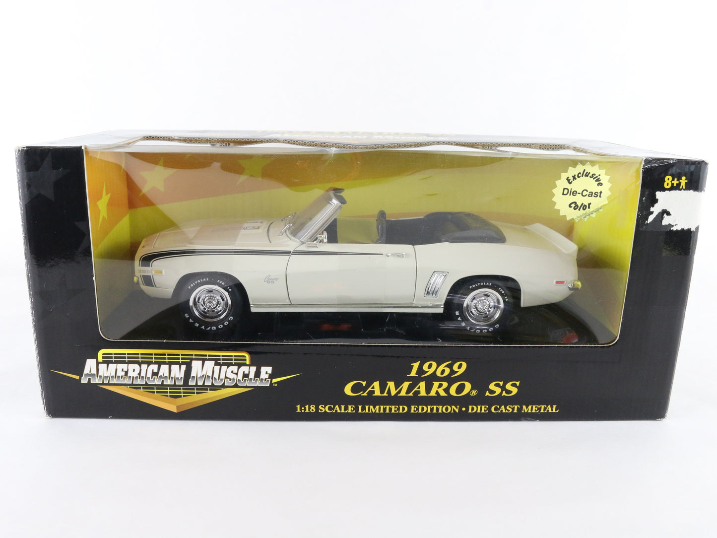 1969 Camaro SS White Convertible American Muscle ERTL 1:18 Diecast LE 32467