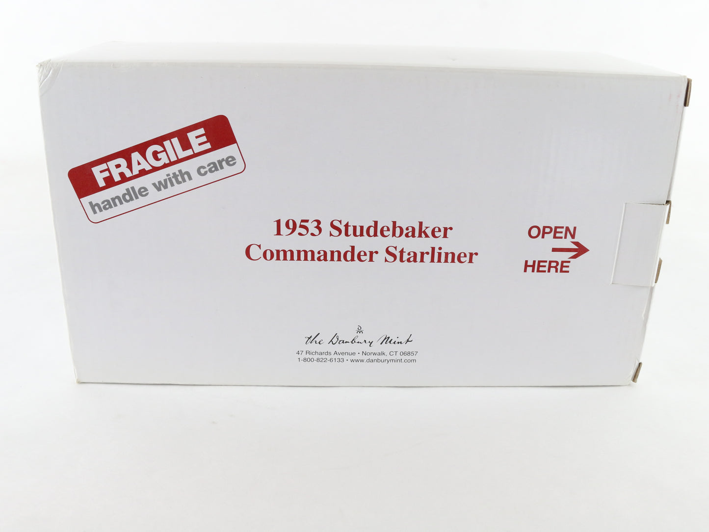1953 Studebaker Commander Starliner Hardtop Red White Danbury Mint 1:24 Diecast