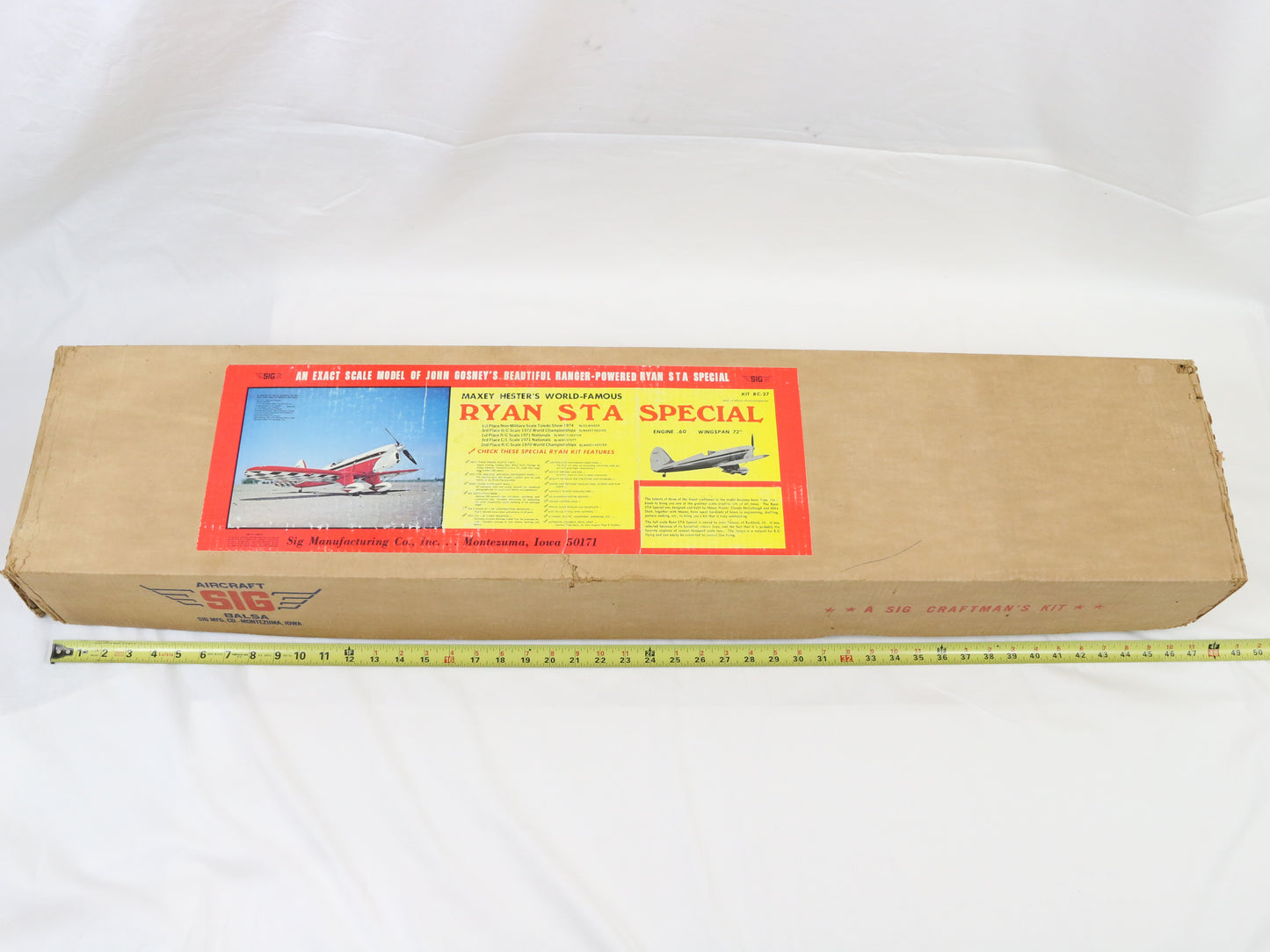 SIG Aircraft Ryan STA Special Maxey Hester Wood 72" Wingspan