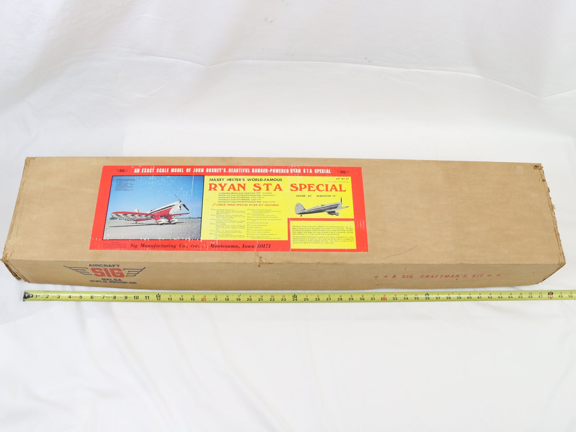 SIG Aircraft Ryan STA Special Maxey Hester Wood 72" Wingspan