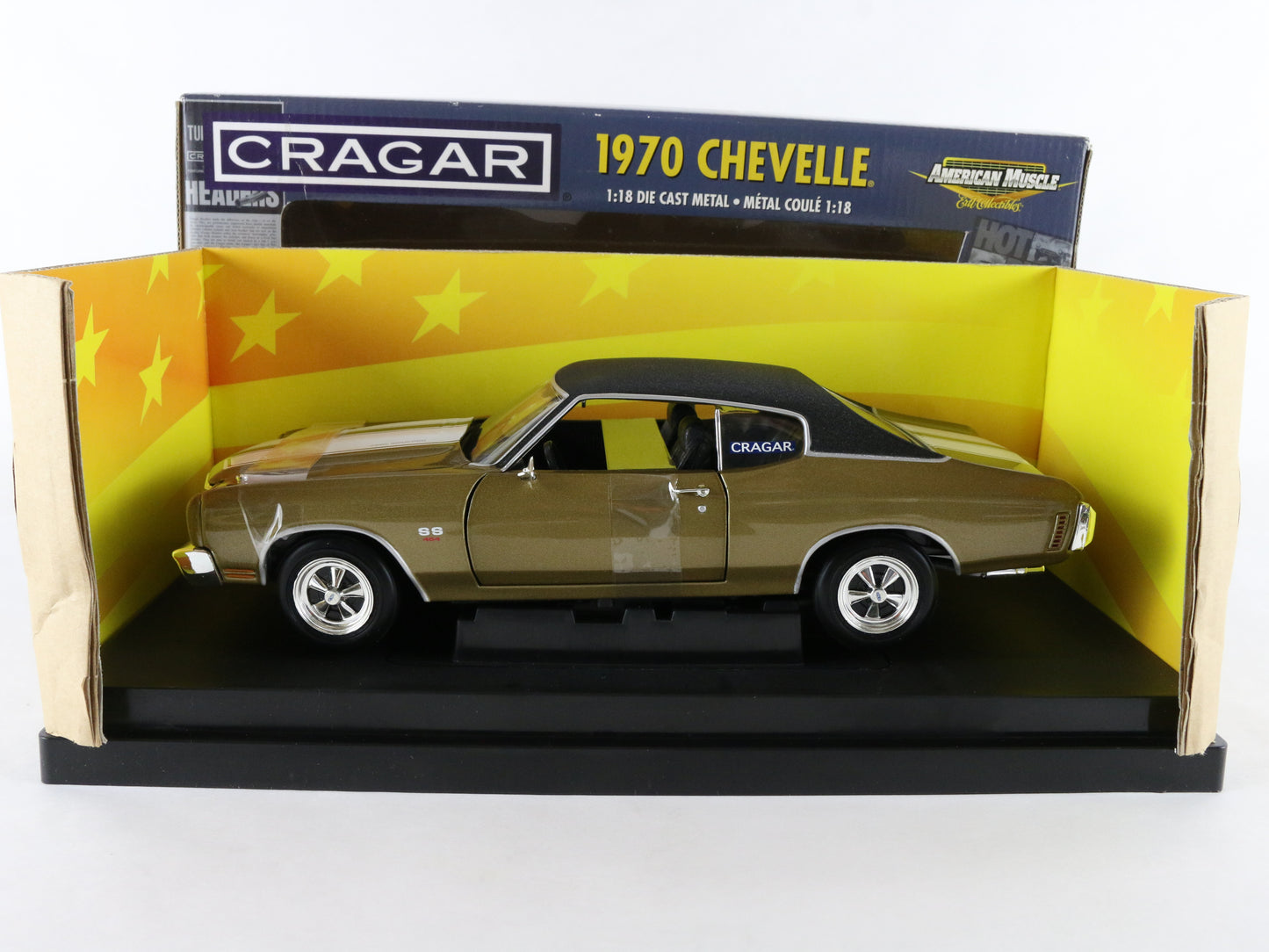 1970 Chevy Chevelle Cragar Gold American Muscle ERTL 1:18 Model Car 36684