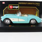 1957 Chevrolet Corvette Convertible Turquiose Bburago 1:24 1524