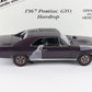 1967 Pontiac GTO Hardtop Plum Mist Purple Danbury Mint 1:24 Diecast Model Car