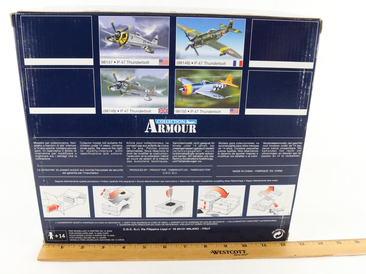 P-47 Thunderbolt Republic Fighter Plane USAAF WW2 Ace Armour 1:48 98147 Model