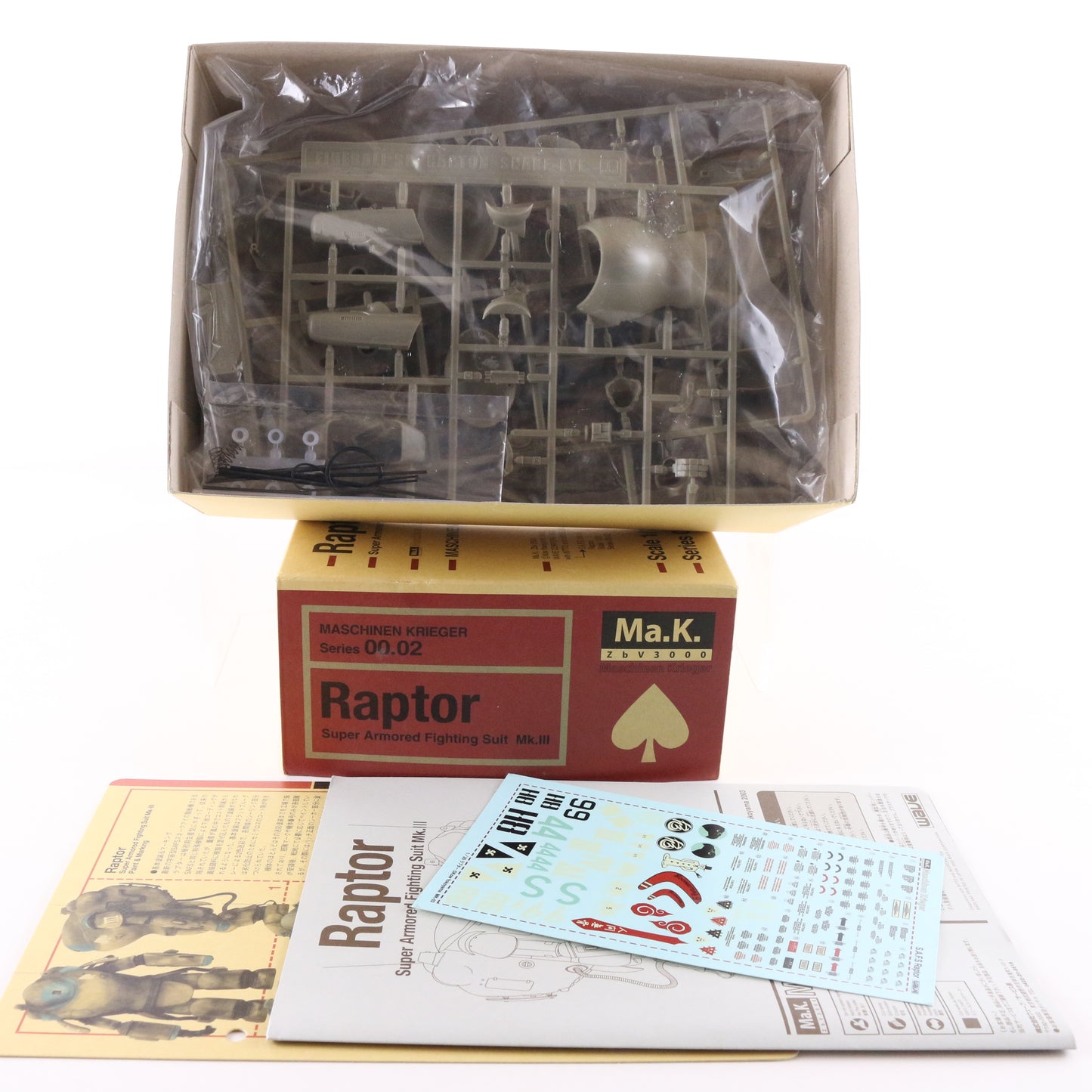 Maschinen Krieger MaK Raptor Super Armord Fighting Suit MkIII .02 1:20 Kit