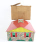 Vintage Model Train Building Tin Metal House Skyline Accessory O M14 WITH BOX nostalgic tin house layout piece
