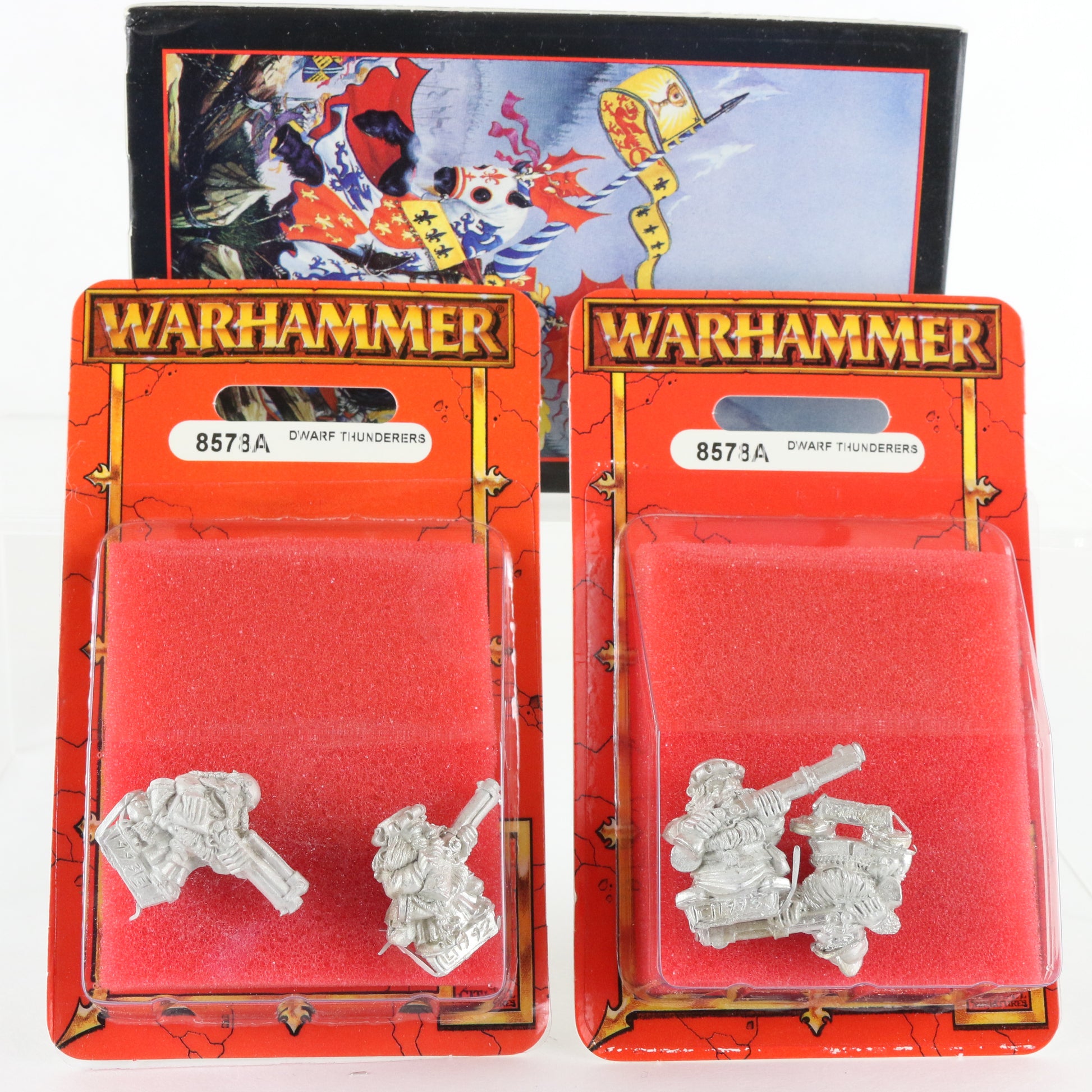 Set Of Dwarf Thunderers Warhammer Citadel G4 08578A Unpainted Figures