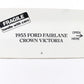 1955 Ford Fairlane Crown Victoria Danbury Mint 1:24 White Black Diecast Model