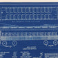 Milwaukee Electric Plan & Elevation Northern Coaches 1102 Blueprint 1929 11"