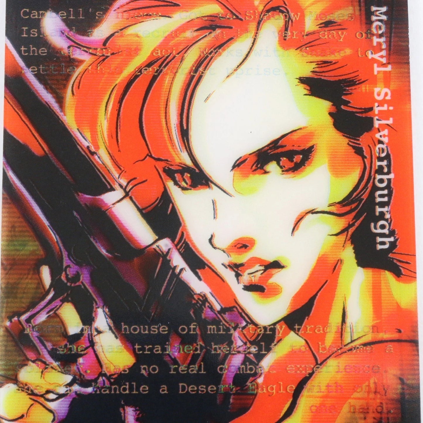 Metal Gear Solid Card 063 Meryl Silverburgh Il-9 Silver Serial 3936 Inverse Foil