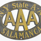 N.Y. State A.A Salamanca AAA 5.5��� Metal License Topper VERY RARE