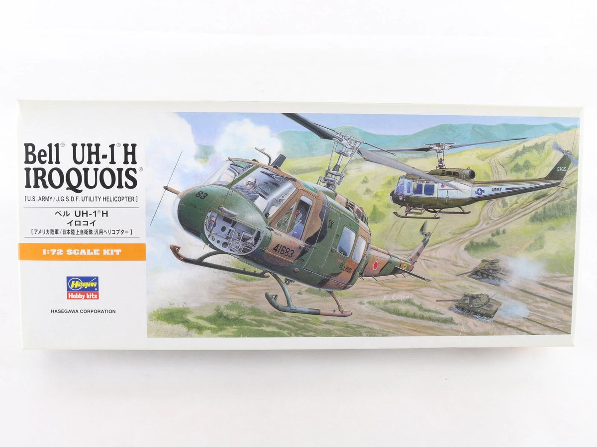 UH-1 H Iroquois Utility Helicopter US Army Bell Hasegawa 1:72 00141 Sealed Kit