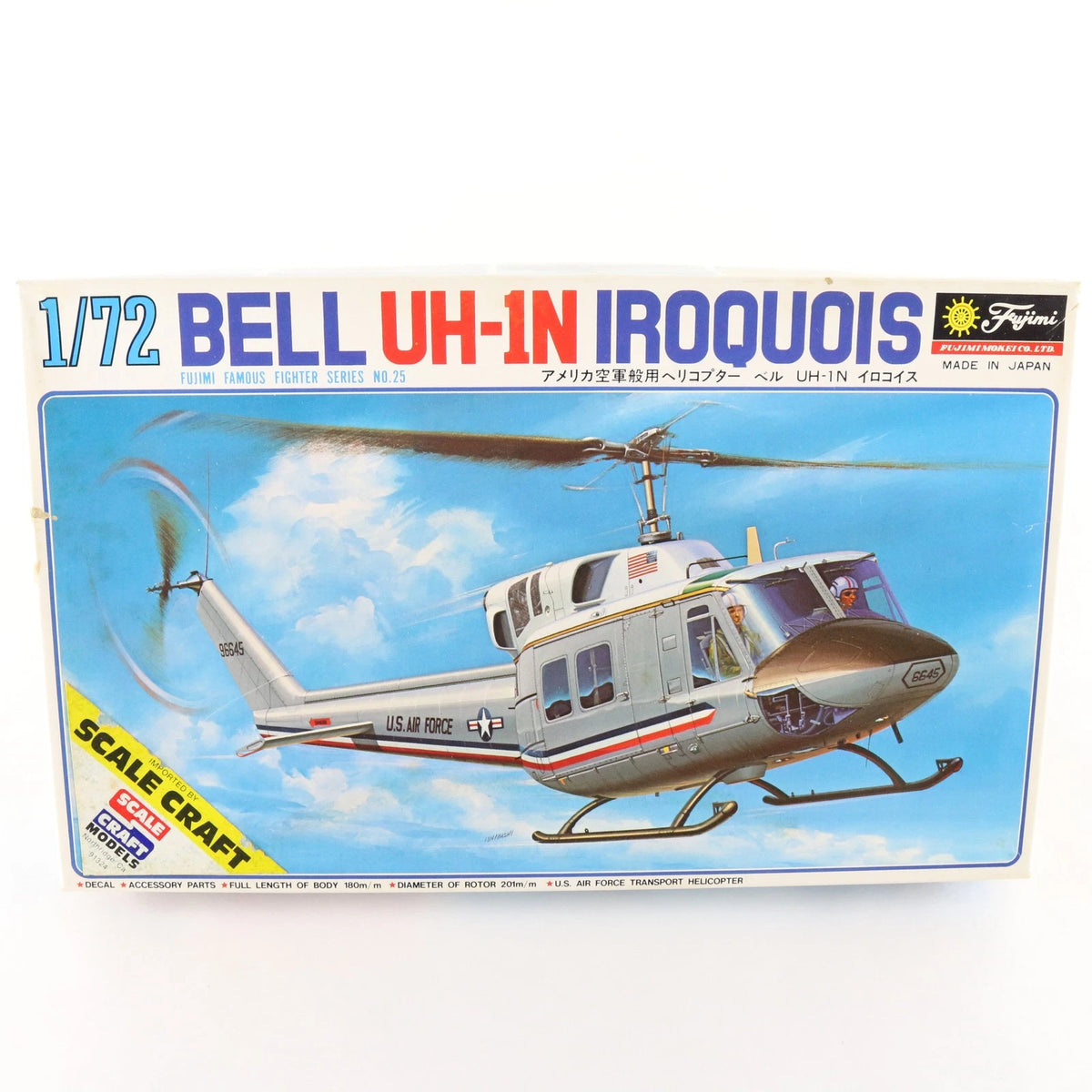 UH-1N Iroquois Helicopter Bell Fujimi Scale Craft 1:72 7A25 500 Military Kit