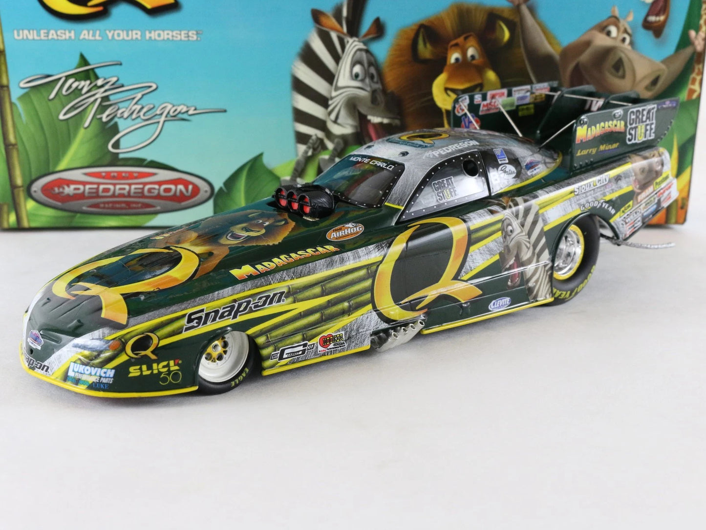 2005 Monte Carlo Madagascar Pedregon Quaker Action 1:24 Diecast 1 Of 1212