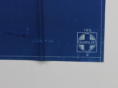 Santa Fe ATSF Standard Number 5 190 Train Blueprint Aug 20 1935 28"