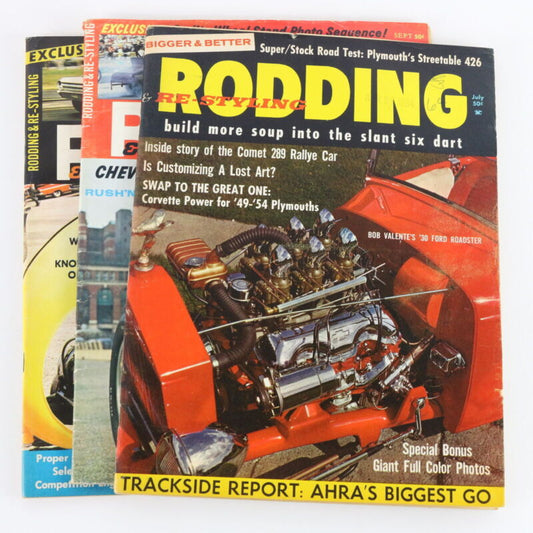 Lot Of 3 Rodding & Re-styling July Sep Nov 1964 Vintage Car Magazines