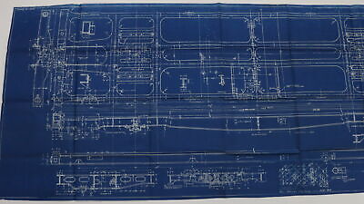 Santa Fe Tender Frame Motive Power Train Blueprint 51 229 July 5 1927 83.5"