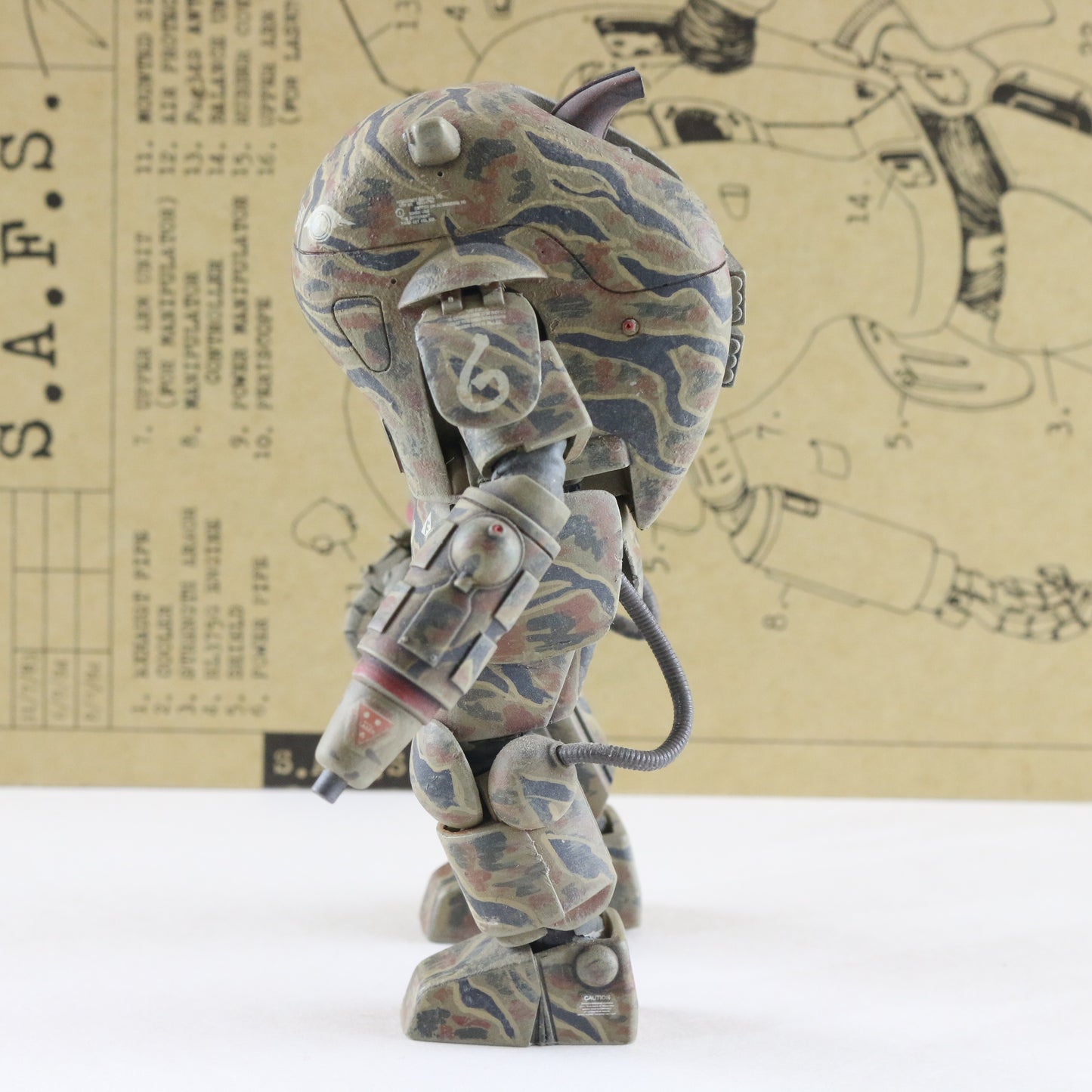 Ma.k Nitto Super Armored Fighting Suit SAFS 1/20 Built Painted Maschinen KRIEGER