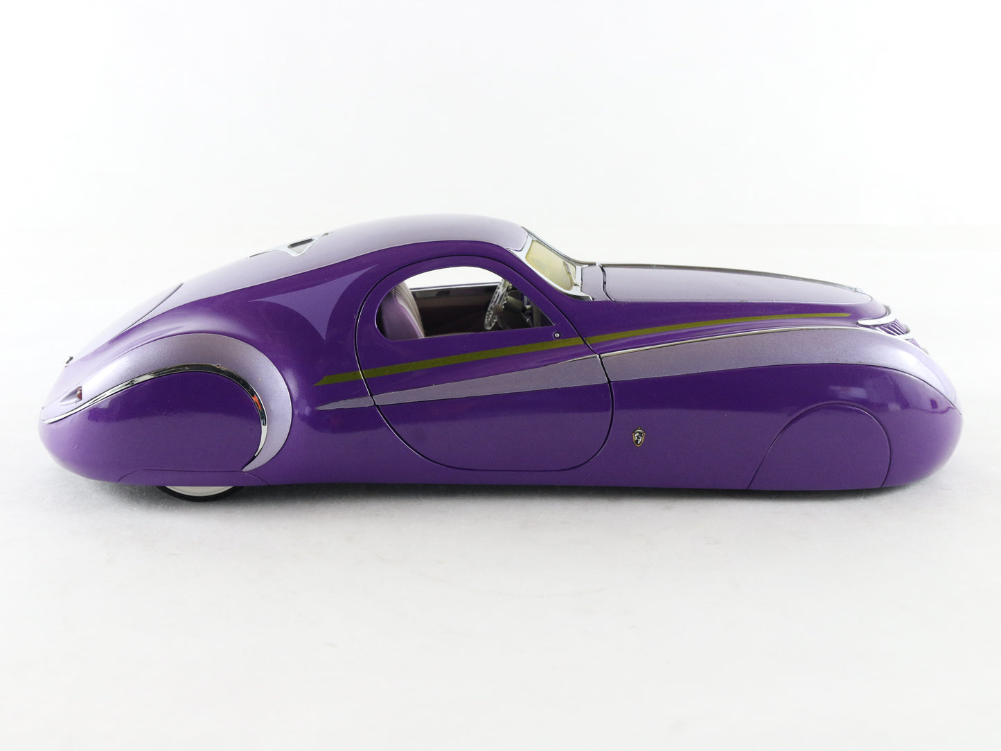 1939 Duesenberg Coupe Simone Purple Franklin Mint 1:24 Diecast Model Car