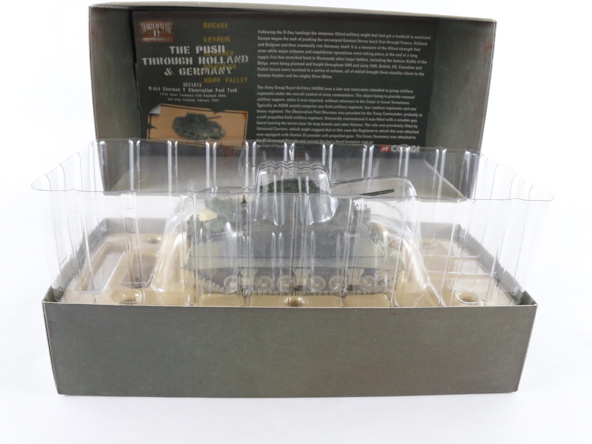 M4A4 Sherman V Observation Post Tank Germany 1945 Corgi 1:50 CC51015 Sealed