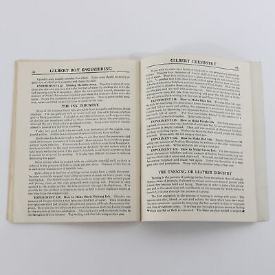 Gilbert Chemistry Ac Gilbert Childrens Instruction Book 1922